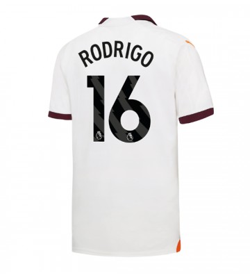 Manchester City Rodri Hernandez #16 Replika Udebanetrøje 2023-24 Kortærmet